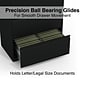 Quill Brand® Commercial 4 File Drawers Lateral File Cabinet, Assembled, Black, Letter/Legal, 30"W (20070D)