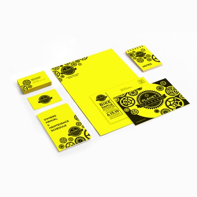 Astrobrights 65 lb. Cardstock Paper, 8.5" x 11", Lift-Off Lemon, 2,000 Sheets/Carton (21021/22831CT)