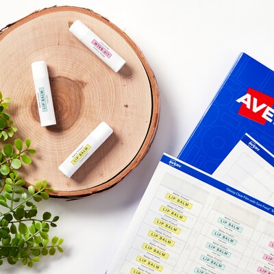 Avery Laser/Inkjet Multipurpose Labels, 1.75" x 1.25", Glossy Clear, 320/Pack (94226)