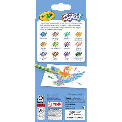 Crayola Swirl Colored Pencils, Assorted Colors, 12/Pack, 12 Packs/Bundle (BIN687510-12)