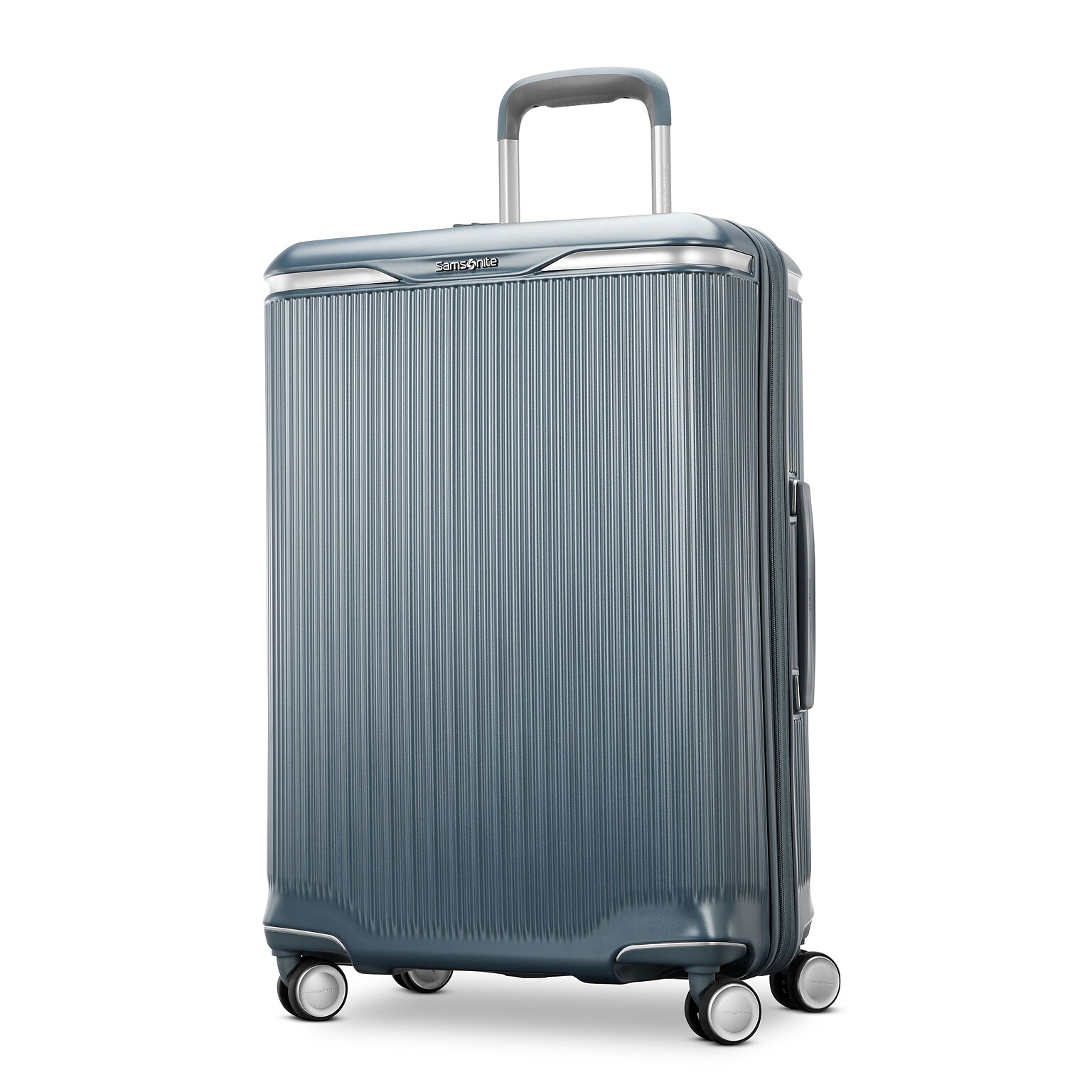 Samsonite Silhouette 18 27 Hardside Checked Luggage with Spinner Wheels, Slate Blue (153644-E264)