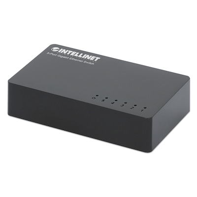 Intellinet Network Solutions 5-Port Gigabit Ethernet Switch, Black (561747)