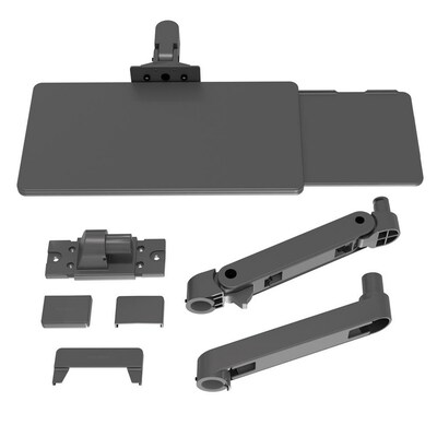 Ergotron LX Pro Adjustable Wall Mount  Full-Sized Keyboard Arm, Dark Gray (45-685-293)