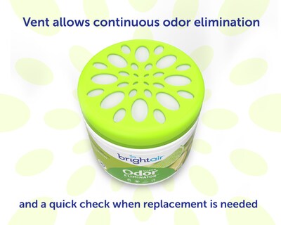 Bright Air Super Odor Eliminator Solid Air Freshener, Zesty Lemon & Lime (900248)