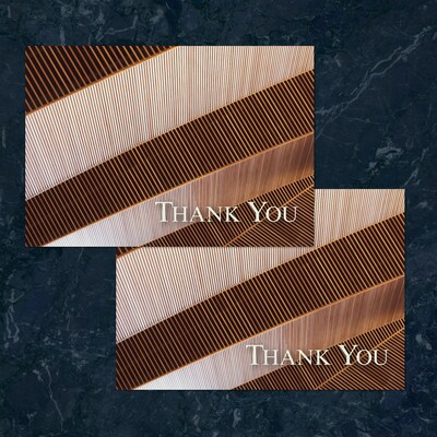 Great Papers Bold Copper General Use Thank You Notecard Kits, Multicolored, 24/Pack (2025027)