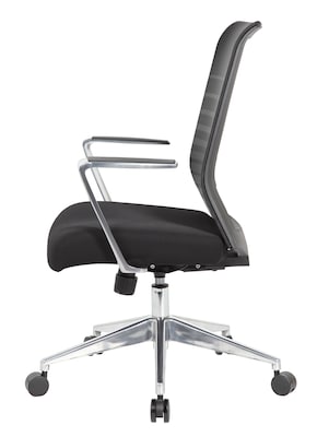 Boss Office Products Ergonomic Mesh Swivel Task Chair, Black (B6566AL-BK)