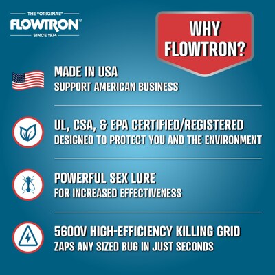 Flowtron Electric Diplomat Indoor Bug Zapper, 2000 sq. ft. Coverage, 120W UV Light (FLWFC7800)