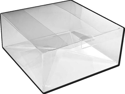 JAM Paper Pop & Lock Top Clear Gift Boxes, 8 1/8 x 8 1/8 x 3, 25/pack (CB-PLB207)