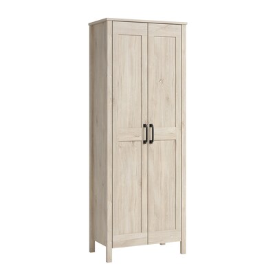 Sauder Select 72H Storage Cabinet with 3 Shelves, Chalk Oak (433242)