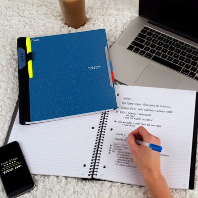 Five Star Advance 3-Subject Notebooks, 8.5" x 11", College Ruled, 150 Sheets, Assorted Colors (06324)