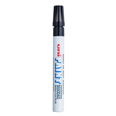 uni PAINT PX-20 Oil-Based Marker, Medium Tip, Black (63601)