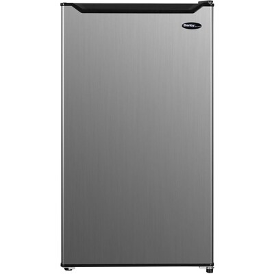 Danby Compact Refrigerator, 3.2 Cu. Ft., Stainless Steel (DAR032B2SLM)