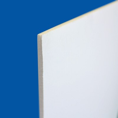 Flipside Tri-Fold Presentation Board, 48" x 36", Corrugated, White, 3/Pack (30048-3)