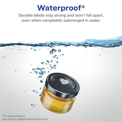 Avery Heart Laser/Inkjet Multipurpose Labels, 0.75 x 0.75, White, 4000 Labels/Box (94601)