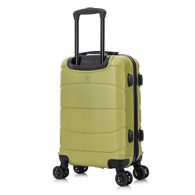 DUKAP Sense 2" Hardside Carry-On Suitcase, 4-Wheeled Spinner, TSA Checkpoint Friendly, Green (DKSEN00S-GRN)
