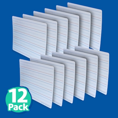 Flipside Double Sided Magnetic Dry-Erase Mobile Whiteboard, 9" x 12", 12/Pack (FLP20076)