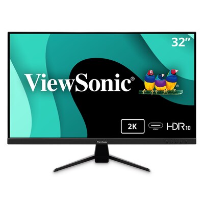 ViewSonic 32 75 Hz LCD Monitor, Black (VX3267U-2K)