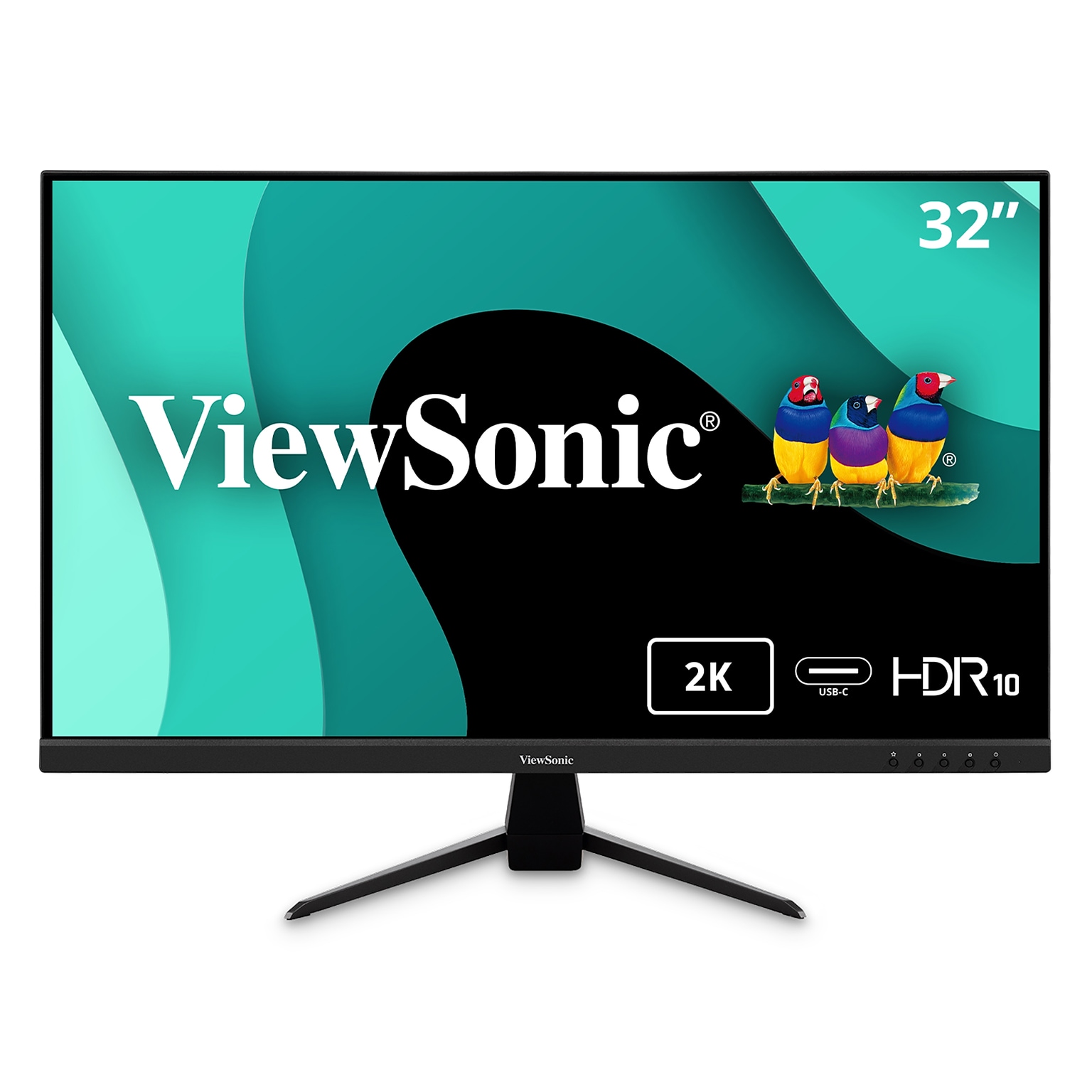 ViewSonic 32 75 Hz LCD Monitor, Black (VX3267U-2K)