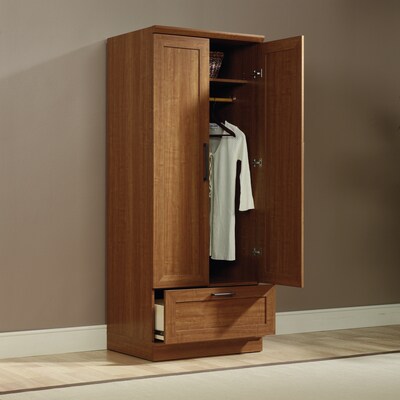 Sauder HomePlus 71" H Storage Armoire with 1 Shelves Sienna Oak Finish finish (411802)