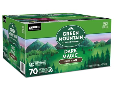 Green Mountain Dark Magic Coffee Keurig® K-Cup® Pods, Dark Roast, 70/Box (5000373740)