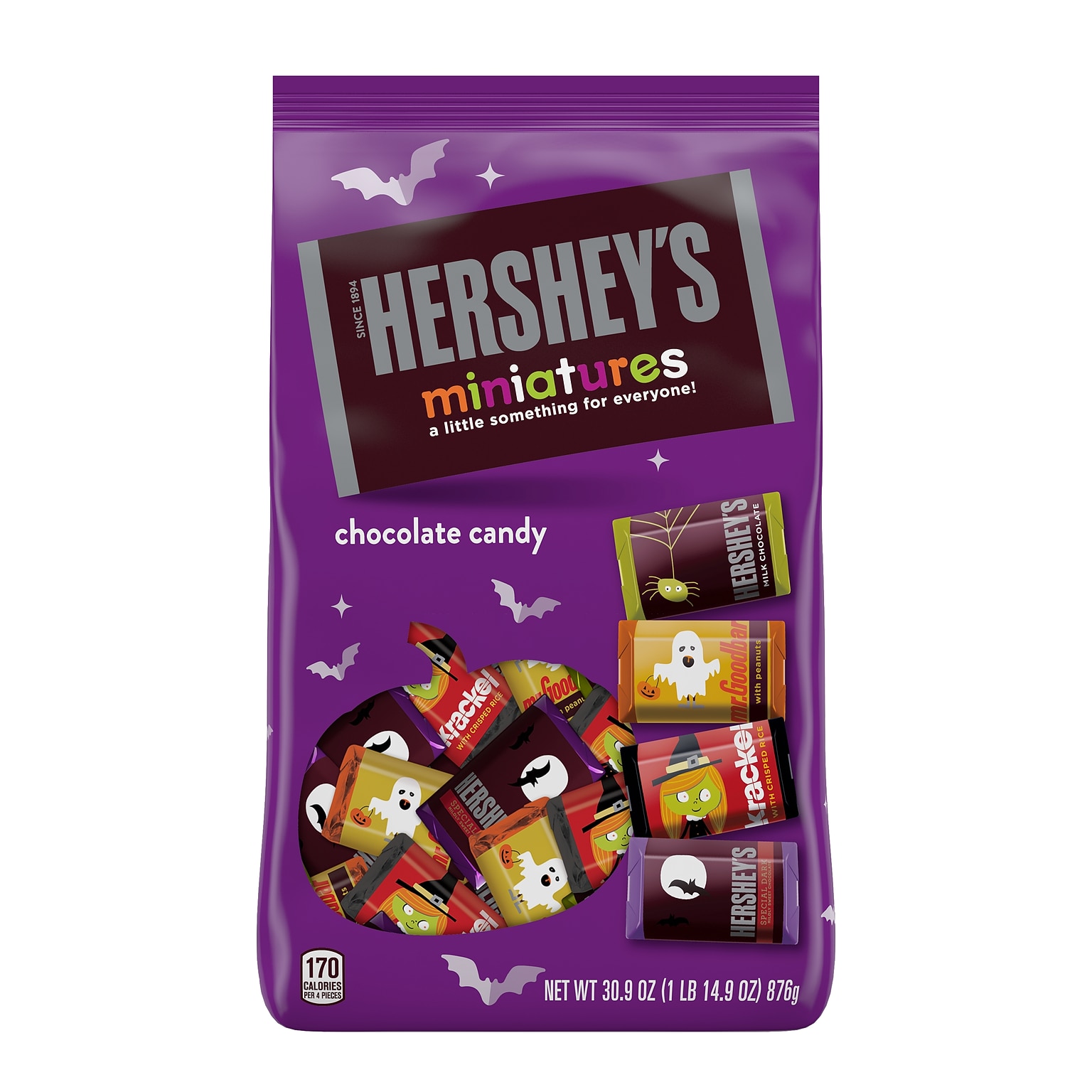 Hercheys Miniatures Assorted Chocolate Candy Bag, 30.9 oz. (HEC21665)