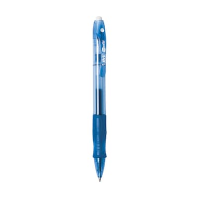 BIC Gel-ocity Retractable Original Gel Pens, Medium Point, 0.7 mm, Blue  Ink, 12/Pack (31564/RLC11)