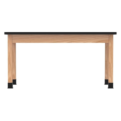 Diversified Woodcrafts School Classroom Rectangular Science Lab Table, 60" x 24", Oak (C760LBBK30N)