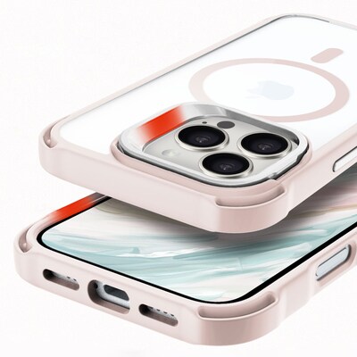 SaharaCase Venture-X MagSafe Phone Case for iPhone 16 Pro Max, Shock Absorbing, Desert Rose (CP00692)