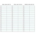 2025 Medical Arts Press® 8 1/2 x 11 2 Column Daily Appointment Log, Blue (3109825)