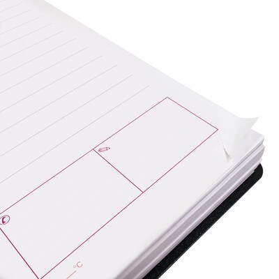 2026 Brownline DuraFlex 5" x 8" Daily & Monthly Appointment Book, Plastic Cover, Black (CB634V.BLK)