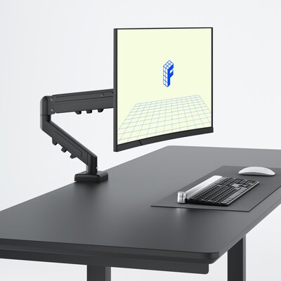 FlexiSpot MA1 Single Adjustable Arm, Up to 32 Monitor, Black (MA1B-S-DP)
