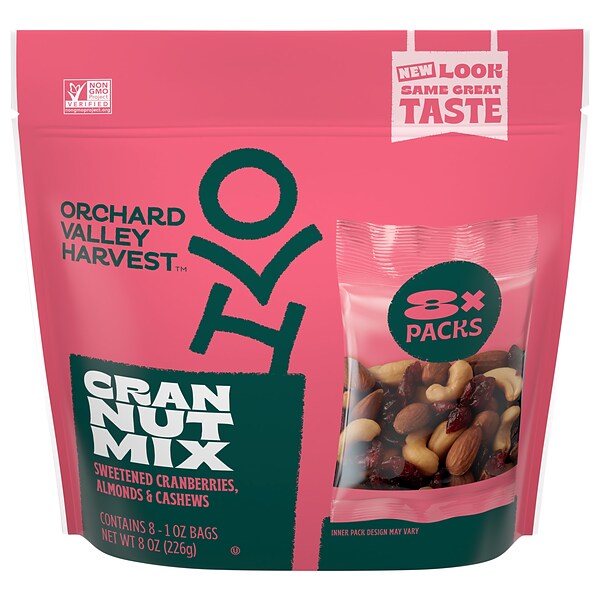 Orchard Valley Harvest Cranberry Nut Mix, 1 oz./8 ct