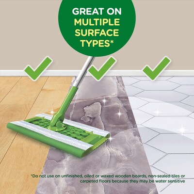Swiffer Sweeper TRAP+ LOCK Wet  Cloth Refills, Open-Window Fresh, 12/Box (95531)