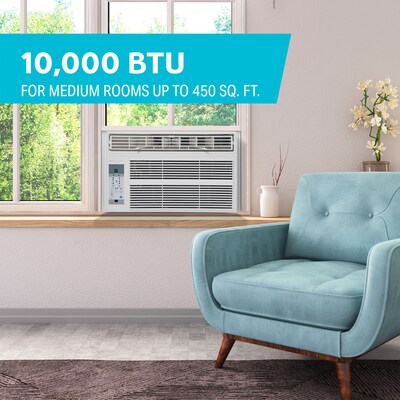 Arctic Wind 115-Volt 10000 BTU Window Air Conditioner with Remote, White (4AW10000A)