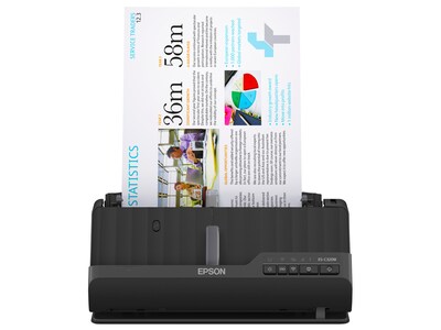 Epson WorkForce ES-C320W Wireless Duplex Sheetfed Scanner, Black (B11B270201)