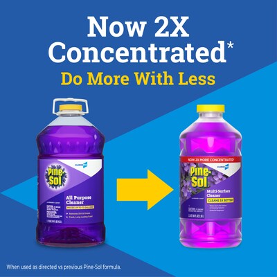 Pine-Sol Multi-Surface Cleaner/Degreaser, Lavender Clean Scent, 80 Fl. Oz. (60608)