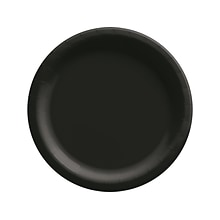 Amscan 6.75 Paper Plate, Black, 50 Plates/Pack, 4 Packs/Set (640011.10)