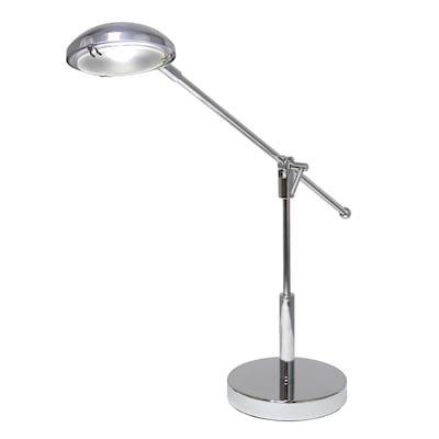 Creekwood Home Sleek Essentials 21 Pivot Arm Modern LED Desk Lamp,Chrome (CWD-1011-CH)