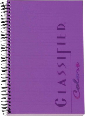 Oxford 1-Subject Notebooks, 5.5 x 8.5, Narrow Ruled, 100 Sheets, Purple (99712)