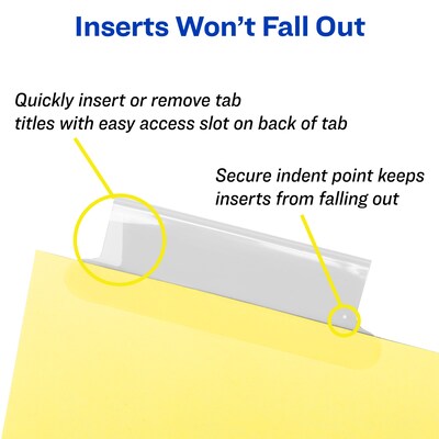 Avery Big Tab Insertable Paper Dividers, 8 Tabs, Buff  (11112)