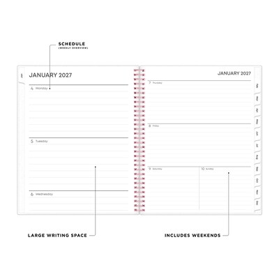 2027 Blue Sky Joselyn 8.5 x 11 Calendar Year Weekly & Monthly Planner, Plastic Cover (110394-27)