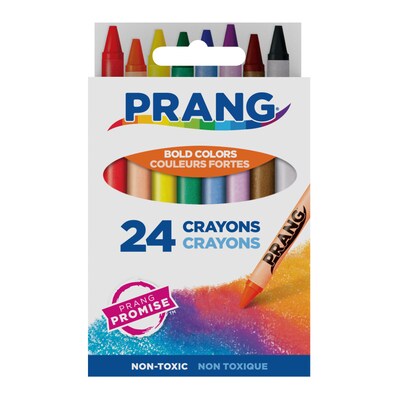 Prang Standard Crayons, Assorted Color, 24/Box (00400)