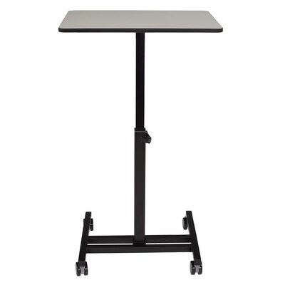National Public Seating Sit & Stand Desk Series, 28"-45"H Adjustable, Gray Nebula/Black (EDTC)