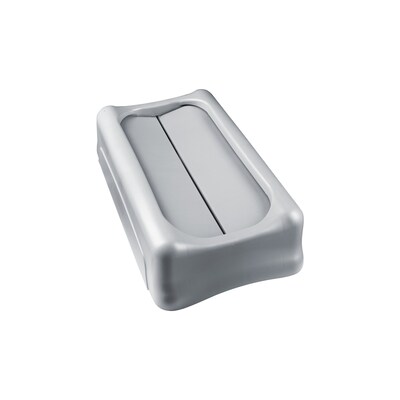 Rubbermaid Slim Jim Indoor Lid, Gray Plastic, 23 Gal. (FG267360GRAY)