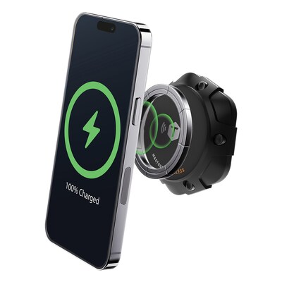 ToughTested Python MagTough 15-Watt Wireless-Charge Glass Mount, Black (TT-4S-WPYTGM)