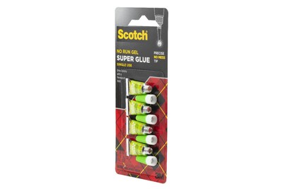 Scotch Single Use Super Glue, 0.17 oz., Clear, 4/Pack (AD119)