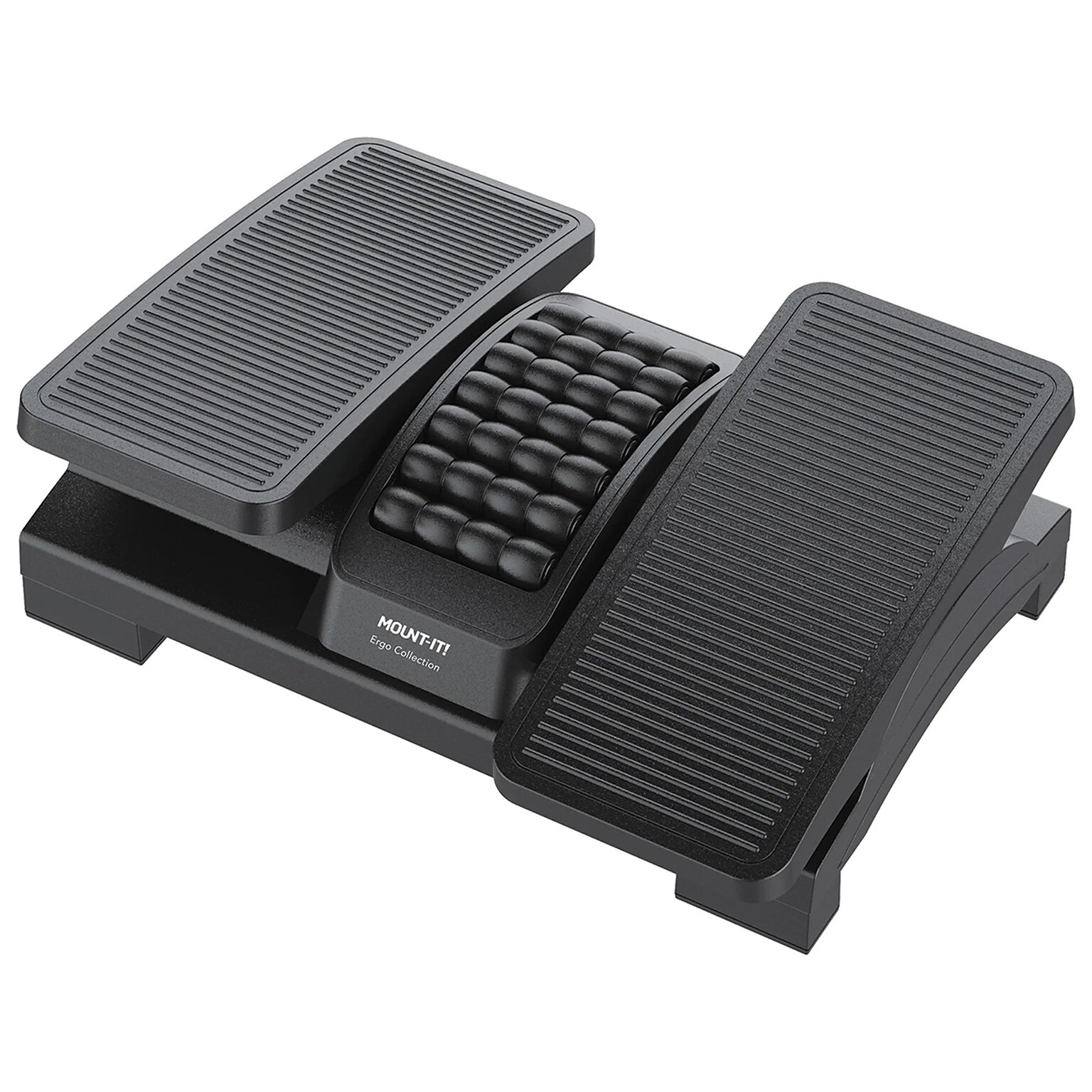 Mount-It! Dual Pedal Ergonomic Footrest, Black (MI-7811)