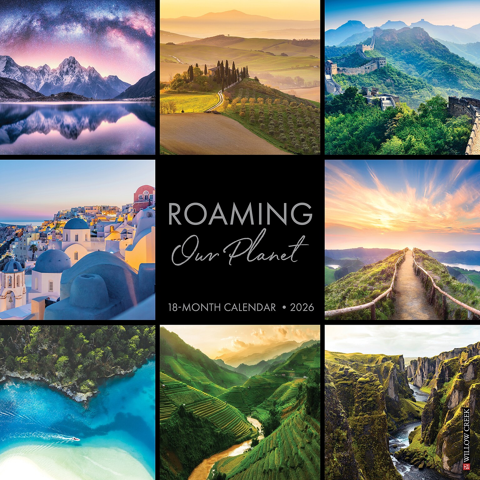 2026 Willow Creek Roaming Our Planet 12 x 12 Monthly Wall Calendar (56080)