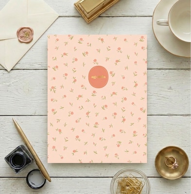 2027 Blue Sky Sincerely Jules 8.5" x 11" Monthly Planner, Peach (164239)