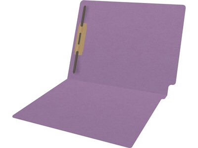 Medical Arts Press Reinforced End Tab File Folder, Straight Cut, Letter-Size, Lavender, 50/Box (S-01501-LAV)